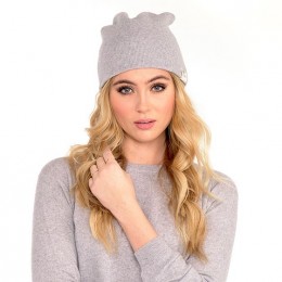 PEOPLE'S REPUBLIC OF CASHMERE BEANIE LIGHT GREY