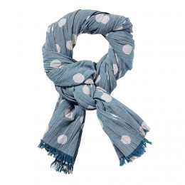 MAISON SCOTCH DENIM SHEER SUMMER SCARF WASHED INDIGO