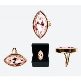 IOAKU THE STAR RING GOLD CORAL