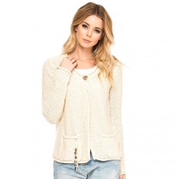 MONROW JAYLA CARDIGAN OFF WHITE