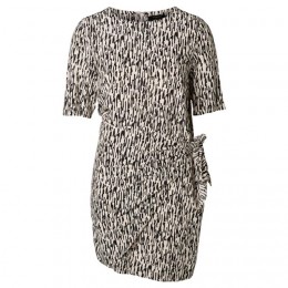 SELECTED FEMME JENNIVA 2/4 DRESS SILVER PEONY