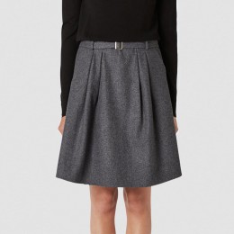 SELECTED FEMME ROSIE HW SKIRT EX DARK GREY MELANGE