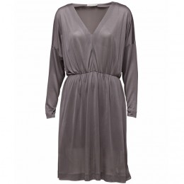 J.LINDEBERG LILLY SILKY JERSEY DRESS GREY