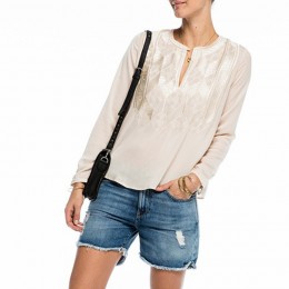MAISON SCOTCH EMBROIDERED TOP OFFWHITE 