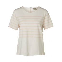 SELECTED FEMME MALMIK SS TOP SNOW WHITE/SILVERREO