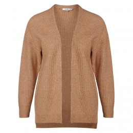 SELECTED FEMME MISA LS KNIT V-NECK CARDIGAN CAMEL