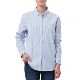 LEXINGTON SARAH OXFORD SHIRT BLUE/WHITE STRIPE