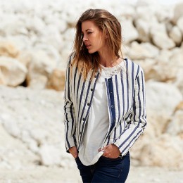 KAFFE CHARLEEN JACKET CHALK