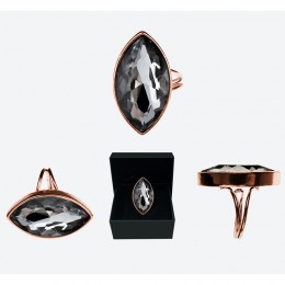 IOAKU THE STAR RING ROSE GOLD SMOKE