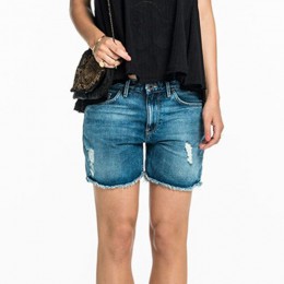 MAISON SCOTCH DENIM EL CAPITAN SHORTS BLUE