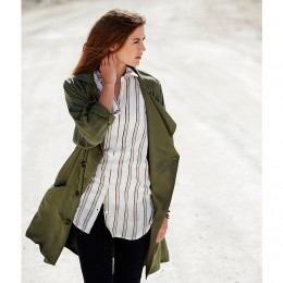 KAFFE ARLYNE JACKET DUSTY ARMY