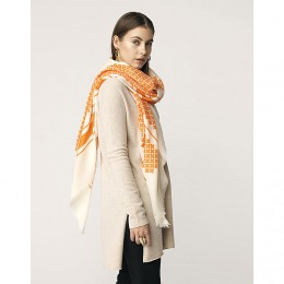 BY MALENE BIRGER UBISAH SCARF ORANGE POPSICLE