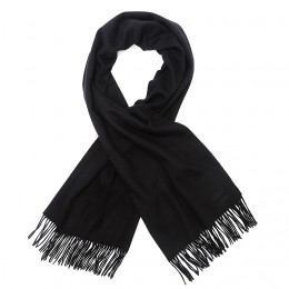PEOPLE'S REPUBLIC OF CASHMERE WOVEN SCARF BLACK