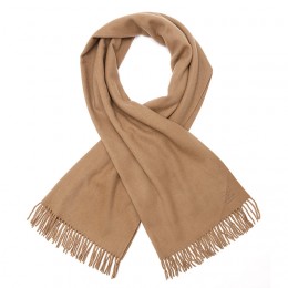 PEOPLE'S REPUBLIC OF CASHMERE WOVEN SCARF CAMEL