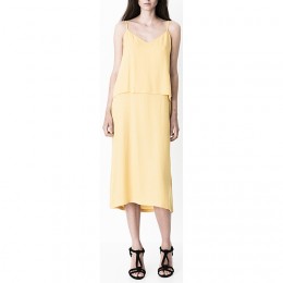 STORM & MARIE LUCCA LONG DRESS GOLDEN ABRICOT