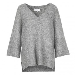 SECOND FEMALE BROOK NEW V-NECK KNIT GREY