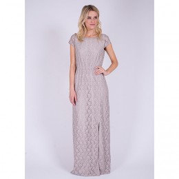 DRY LAKE FLOWER BEIGE LONG DRESS
