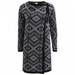OBJECT MY L/S ETHNIC CARDIGAN MEDIUM GREY MELANGE