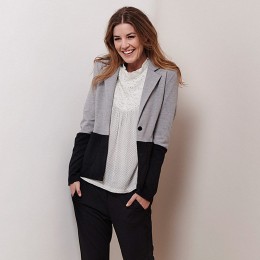 KAFFE INDIA BLAZER BLACK DEEP