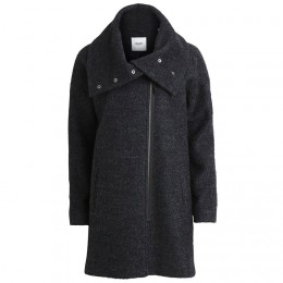 OBJECT MARIS COAT DARK GREY MELANGE