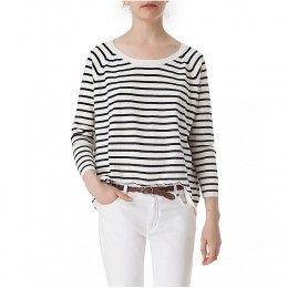 LEXINGTON LEA SWEATER WHITE & BLUE STRIPE