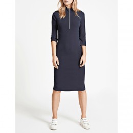 SAMSØE SAMSØE CHARO T-NECK DRESS 6487 TOTAL ECLIPS