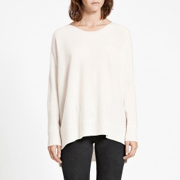 SAMSØE SAMSØE CLAIRVILLE CASHMERE O-NECK 6304 CLEAR CREAM