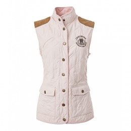 LEXINGTON ADELE QUILTED VEST PEACH WHIP