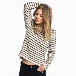 MAISON SCOTCH DENIM STRIPED PULLOVER COMBO A