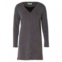 DRY LAKE NICOLINA SHORT DRESS GREY SPARKLE