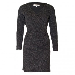 DRY LAKE NOSS SHORT DRESS BLACK GLITTER