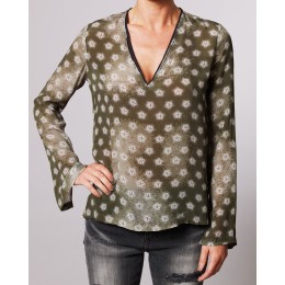 NON SENSE TOP L/S ARMY GREEN