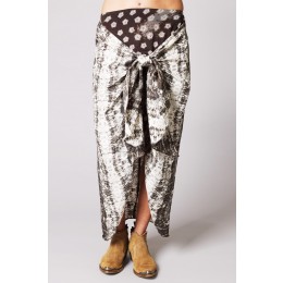 NON SENSE WRAP SKIRT DARK GREY