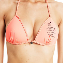 ODD MOLLY NUDIEFUL BIKINI TOP BRIGHT PAPAYA 