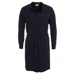 OBJECT FILI L/S DRESS EX PS MÖRKBLÅ