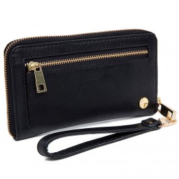 FRONTROW PHONE MID WALLET COW DD BLACK + S GOLD 