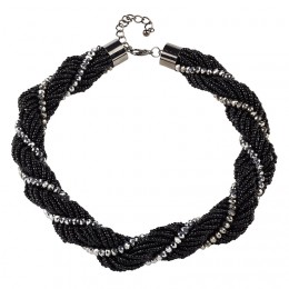 SECOND FEMALE PINA NECKLACE GUN METAL