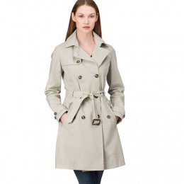 BARACUTA W'S RAINCOAT SOFT COTTON 2L STONE