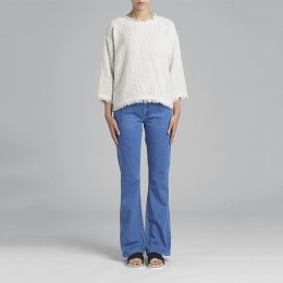 SECOND FEMALE RAVI FLARED JEANS SOFT BLUE