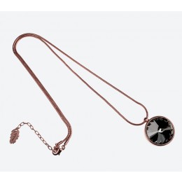 IOAKU THE ZEN AMULET NECKLACE 75 ROSE GOLD SMOKE