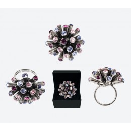 IOAKU THE METEOR RING GOLD PINK
