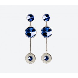 IOAKU THE KAI EARRINGS SILVER SKYBLUE
