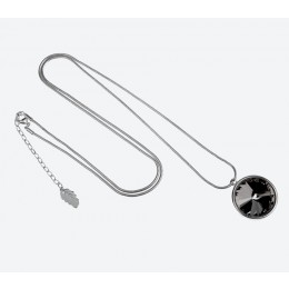 IOAKU THE ZEN AMULET NECKLACE 100 SILVER SMOKE