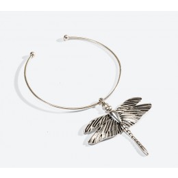 IOAKU THE DRAGONFLY NECKLACE SILVER