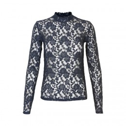 SIX AMES VERONIKA LACE TOP MIDNIGHT