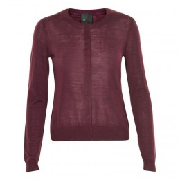 SIX AMES ULLA MERINO WOOL CARDIGAN WINETASTING