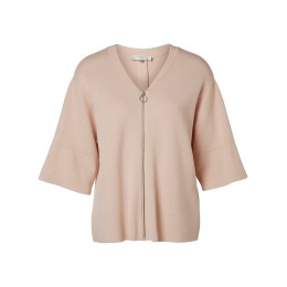 SELECTED FEMME SONIA 3/4 KNIT CARDIGAN SILVER PEON