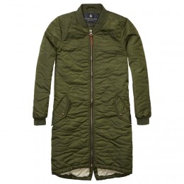 MAISON SCOTCH  QUILTED KNEE LEGHTH BOMBER JACKET A