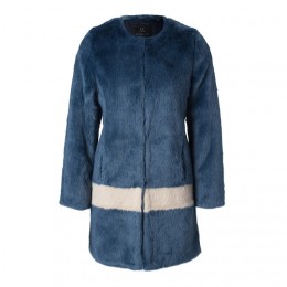 UNREAL FUR TUNDRA JACKET MIDNIGHT BLUE & CHAMPAGNE